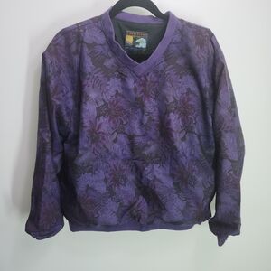 Forresters Vintage Purple Floral Windbreaker Track Suit